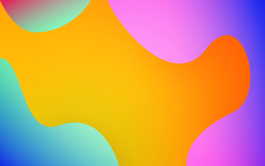 Abstract fluid shapes. Colorful background. Trendy design for poster, cover, web. Bright gradient blurs. Modern vector illustration