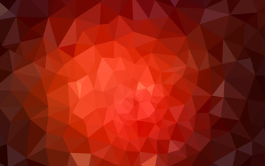 Obraz premium Dark Red vector polygon abstract background.