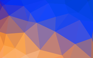 Light Blue, Yellow vector polygonal template.