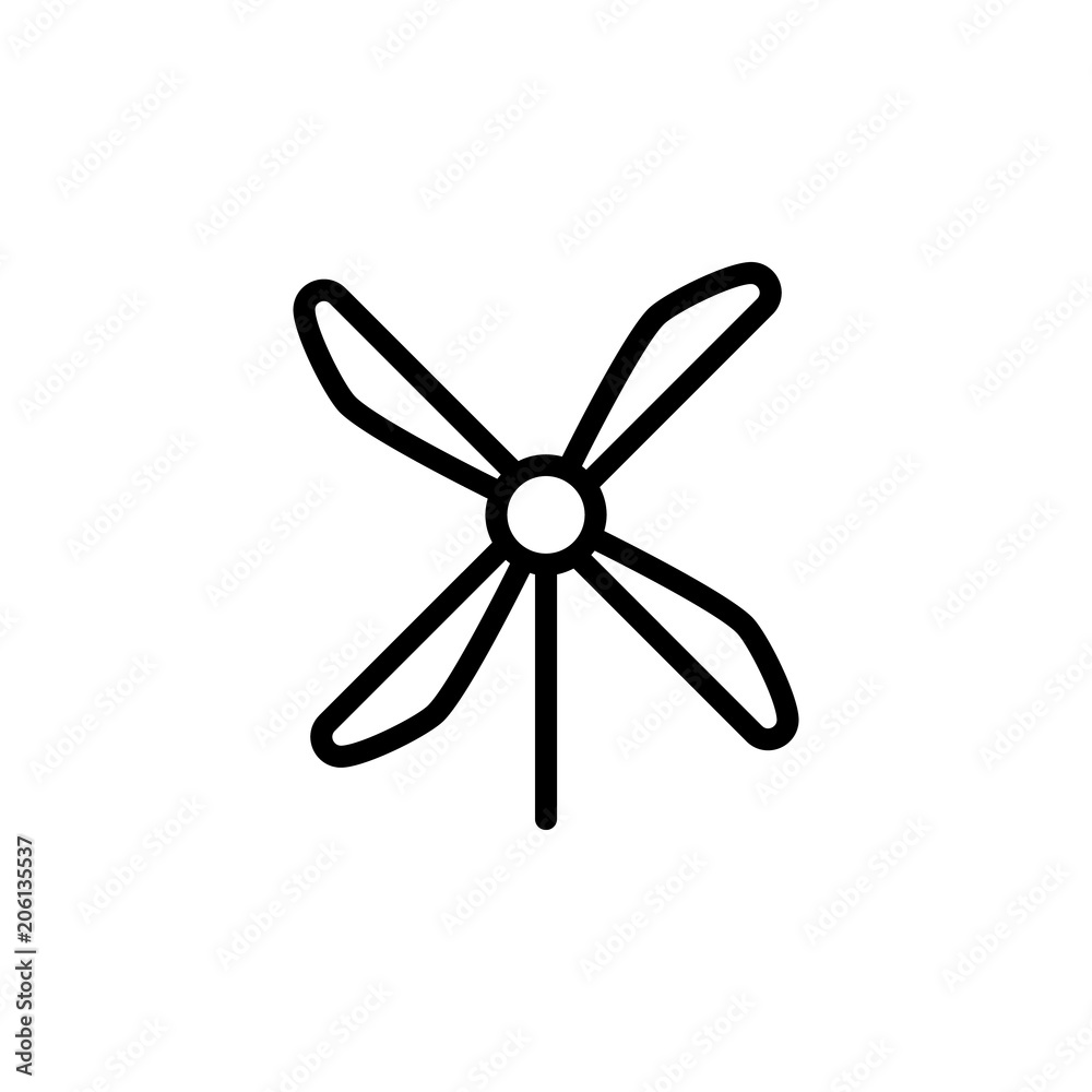 Aufkleber windmill icon. element of science icon for mobile concept and web apps. thin line windmill icon can 