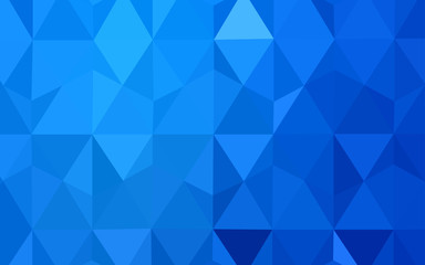 Light BLUE vector shining triangular layout.