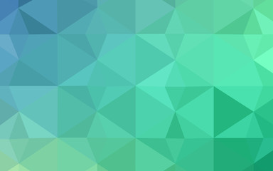 Fototapeta premium Light Blue, Green vector triangle mosaic template.