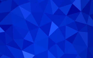 Fototapeta premium Light BLUE vector gradient triangles pattern.