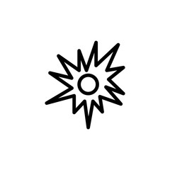 the sun icon. Element of science icon for mobile concept and web apps. Thin line the sun icon can be used for web and mobile