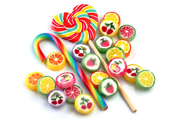 Mixed colorful candy.