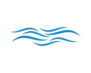 Water Wave symbol and icon Logo Template