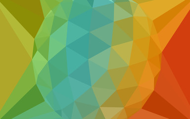 Light Multicolor vector low poly layout with a diamond.