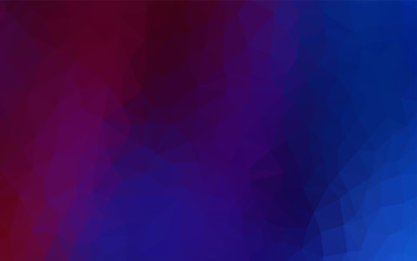Dark Blue, Red vector abstract polygonal pattern.