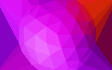 Light Pink, Red vector gradient triangles texture with a gem in a centre.