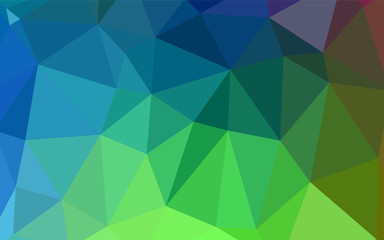 Obraz premium Light Blue, Green vector triangle mosaic template.