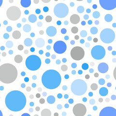 Light BLUE vector seamless backdrop with dots.