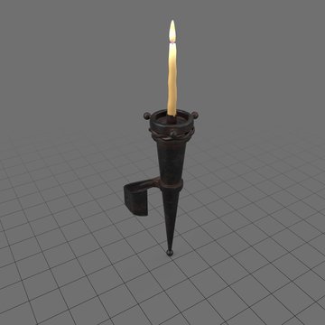 Candle wall sconce