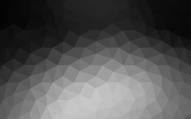 Dark Gray vector abstract mosaic pattern.