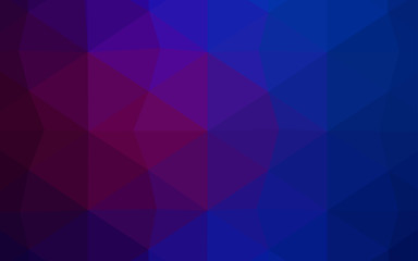 Obraz premium Light BLUE vector polygonal pattern.