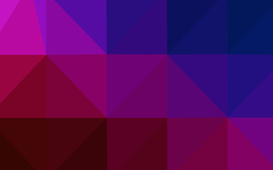 Dark Blue, Red vector polygonal background.