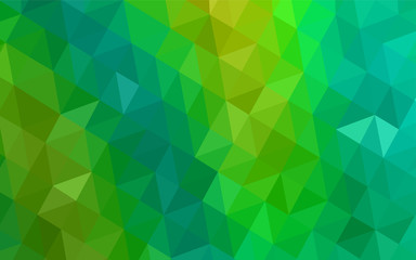 Fototapeta na wymiar Light Blue, Green vector gradient triangles template.