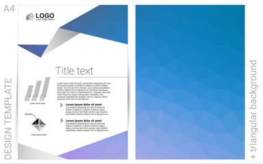 Light Pink, Blue vector  brochure for ui, ux design.