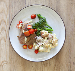 Grilled Steak and Potato Salad