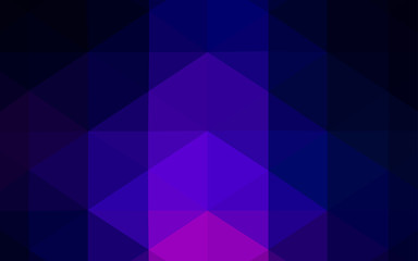Obraz premium Dark Pink, Blue vector polygonal background.