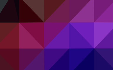 Obraz premium Dark Blue, Red vector blurry triangle template.