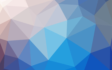 Obraz premium Light Blue, Yellow vector gradient triangles template.