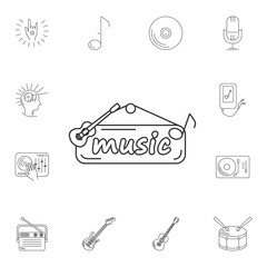 Logo of Music icon. Simple element illustration. Logo of Music s