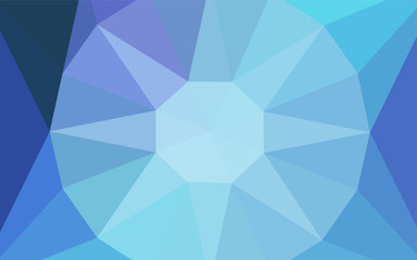 Fototapeta premium Light Pink, Blue vector triangle mosaic texture with a diamond.
