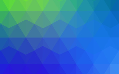 Light Blue, Green vector gradient triangles template.