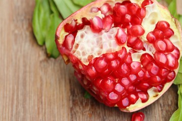 Red fresh pomegranate fruit