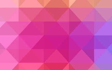 Light Pink, Red vector pattern with gradient triangles.