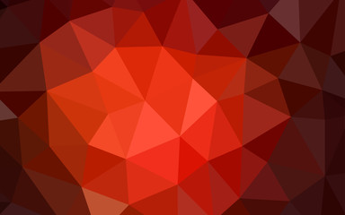 Dark Red vector abstract mosaic pattern.