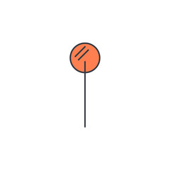 icicle icon. Element of web icon with one color for mobile concept and web apps. Thin line icicle icon can be used for web and mobile. Premium icon