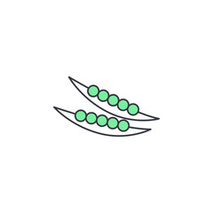 kidney beans icon. Element of web icon with one color for mobile concept and web apps. Thin line kidney beans icon can be used for web and mobile. Premium icon