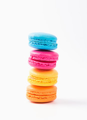 Macaron isolated on white background.