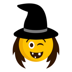 Happy witch emoji icon