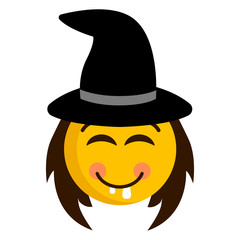 Happy witch emoji icon