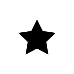 five-pointed star icon. Element of web icon with one color for mobile concept and web apps. Isolated five-pointed star icon can be used for web and mobile