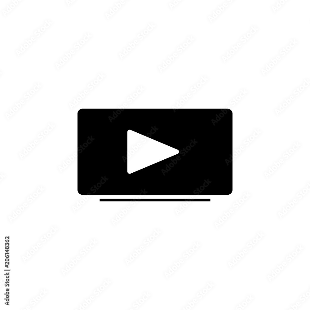 Aufkleber music player icon. element of web icon with one color for mobile concept and web apps. isolated musi