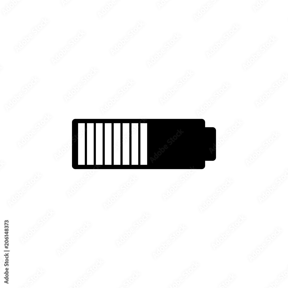 Poster battery level icon. element of web icon with one color for mobile concept and web apps. isolated bat