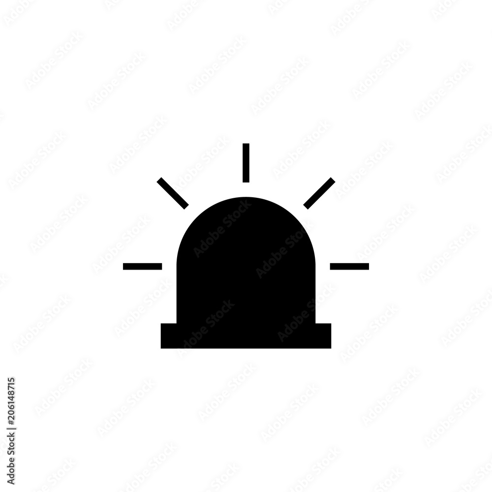 Aufkleber siren icon. element of web icon with one color for mobile concept and web apps. isolated siren icon 