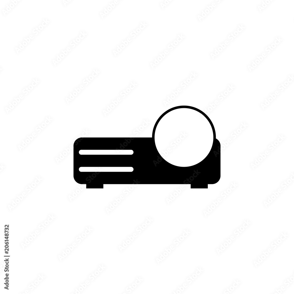 Aufkleber projector icon. element of web icon with one color for mobile concept and web apps. isolated project