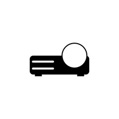 Fototapeta premium projector icon. Element of web icon with one color for mobile concept and web apps. Isolated projector icon can be used for web and mobile