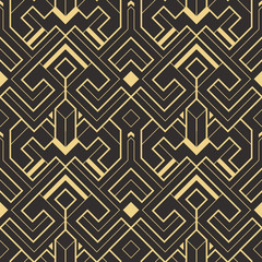 Abstract art deco seamless pattern 01