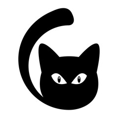 Cat silhouette icon