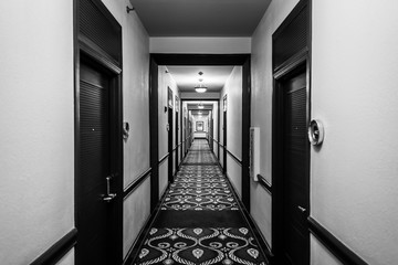 Eerie Hotel Hallway