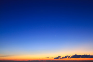 Beautiful sky at  twilight time for background