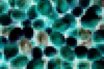 blue mosaic block