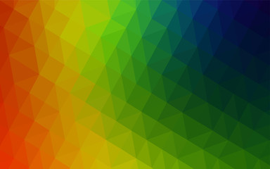 Dark Multicolor vector triangle mosaic template.