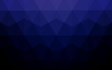 Obraz premium Dark BLUE vector low poly layout.
