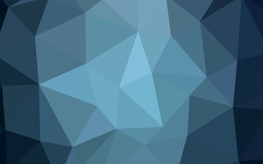 Light BLUE vector triangle mosaic texture.